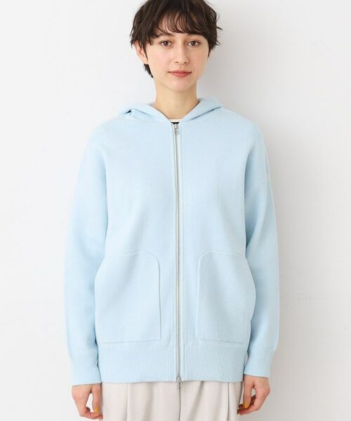 Dessin / デッサン カーディガン・ボレロ | 【洗える】フーデットニットミラノリブカーデ | 詳細9