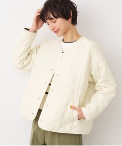 Dessin / デッサン レザーブルゾン・ジャケット | Vネックキルトジャケット