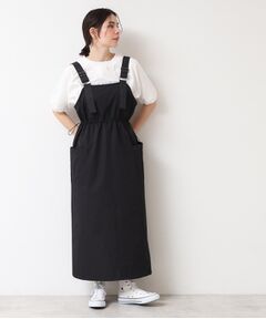 Dessin / デッサン ロング・マキシ丈ワンピース | 【洗える】ベルト付きワークジャンスカ（S～L）