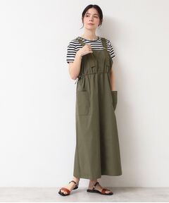 Dessin / デッサン ロング・マキシ丈ワンピース | 【洗える】ベルト付きワークジャンスカ（S～L）