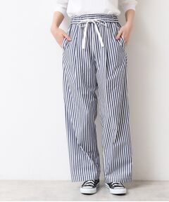 Dessin / デッサン パンツ | 【洗える・ウエストゴム】ストライプリラックスパンツ