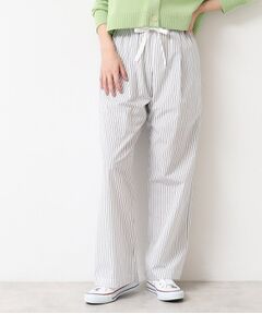 Dessin / デッサン パンツ | 【洗える・ウエストゴム】ストライプリラックスパンツ