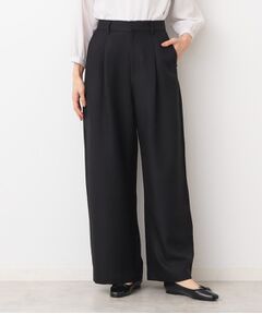 Dessin / デッサン パンツ | 【後ろゴム・洗える・セットアップ可能】タック入りワイドパンツ（S～L）