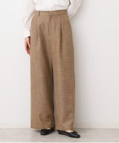 Dessin / デッサン パンツ | 【後ろゴム・洗える・セットアップ可能】タック入りワイドパンツ（S～L）