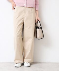 Dessin / デッサン パンツ | 【洗える・後ろゴム】コットンワイドパンツ（S～L）