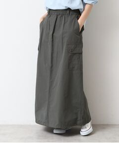 Dessin / デッサン ロング・マキシ丈スカート | 【洗える・ウエストゴム】スピンドル付カーゴスカート