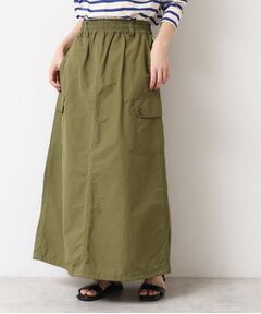 Dessin / デッサン ロング・マキシ丈スカート | 【洗える・ウエストゴム】スピンドル付カーゴスカート