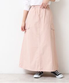 Dessin / デッサン ロング・マキシ丈スカート | 【洗える・ウエストゴム】スピンドル付カーゴスカート