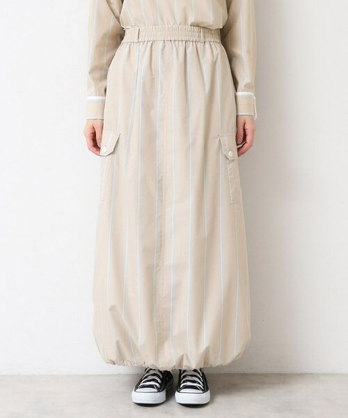 Dessin / デッサン ロング・マキシ丈スカート | 【洗える・ウエストゴム】スピンドル付ストライプスカート（S～L） | 詳細17