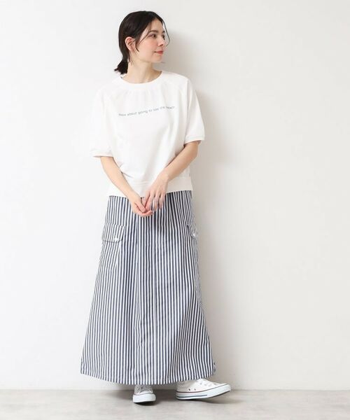 Dessin / デッサン ロング・マキシ丈スカート | 【洗える・ウエストゴム】スピンドル付ストライプスカート（S～L） | 詳細3