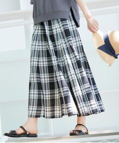 Dessin / デッサン ロング・マキシ丈スカート | 【ウエストゴム・洗える】映えチェック柄スカート（XS～L）