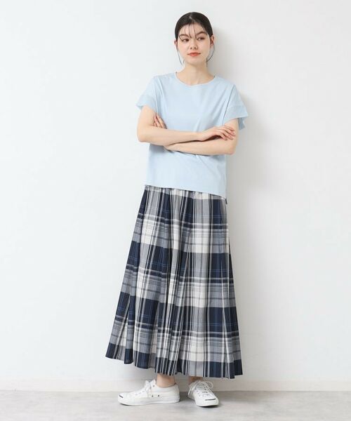 Dessin / デッサン ロング・マキシ丈スカート | 【ウエストゴム・洗える】映えチェック柄スカート(XS~L) | 詳細24