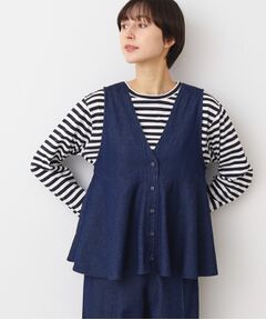 Dessin / デッサン ベスト | 【洗える】デニムペプラムベスト