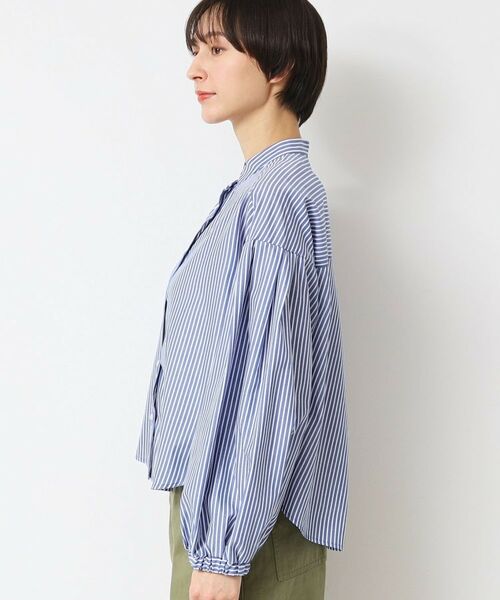 Dessin / デッサン シャツ・ブラウス | 【洗える】バンドカラーストライプシャツ(XS~L) | 詳細13