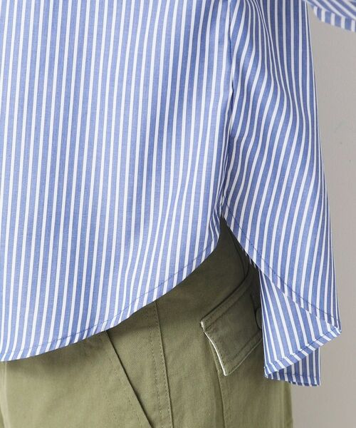 Dessin / デッサン シャツ・ブラウス | 【洗える】バンドカラーストライプシャツ(XS~L) | 詳細18