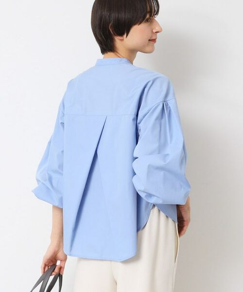 Dessin / デッサン シャツ・ブラウス | 【洗える】バンドカラー袖デザインシャツ（S～L） | 詳細10