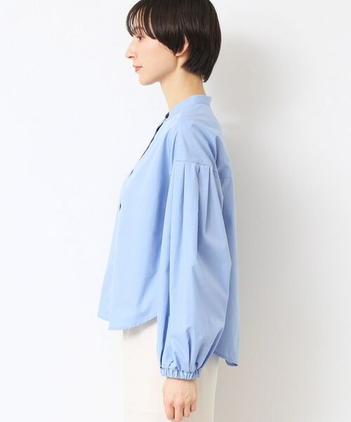 Dessin / デッサン シャツ・ブラウス | 【洗える】バンドカラー袖デザインシャツ（S～L） | 詳細14