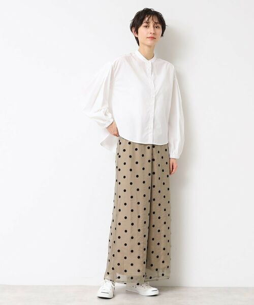 Dessin / デッサン シャツ・ブラウス | 【洗える】バンドカラー袖デザインシャツ（S～L） | 詳細2