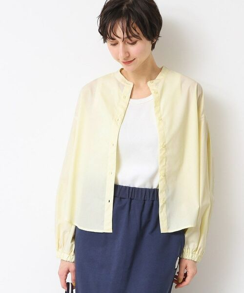 Dessin / デッサン シャツ・ブラウス | 【洗える】バンドカラー袖デザインシャツ（S～L） | 詳細5