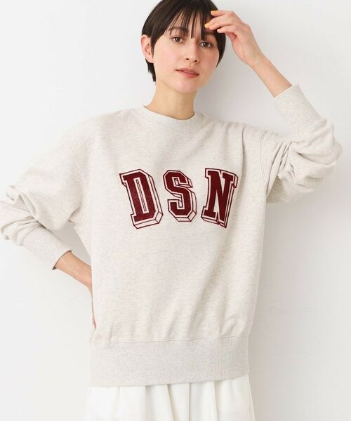Dessin / デッサン スウェット | 【ユニセックス・洗える・セットアップ可能】タフティングロゴスウェット | 詳細5