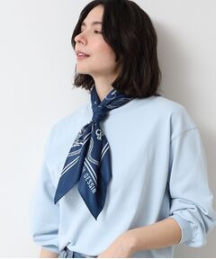 【関税送料込】スカルプリント コットンスカーフ☆☆ GARDEN(CMQ-157) - スカーフ専門店の通販 株式会社 丸加