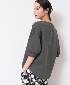 Dessin / デッサン カットソー | 【360度可愛い・洗える】バックヘンリーカットソー（5分袖/XS～L）