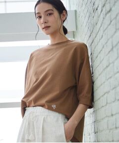 Dessin / デッサン カットソー | 【360度可愛い・洗える】バックヘンリーカットソー（5分袖/XS～L）