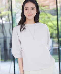 Dessin / デッサン カットソー | 【360度可愛い・洗える】バックヘンリーカットソー（5分袖/XS～L）