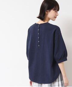 Dessin / デッサン カットソー | 【360度可愛い・洗える】バックヘンリーカットソー（5分袖/XS～L）