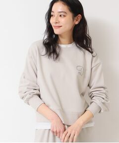 Dessin / デッサン スウェット | 【洗える】スタッズDマーク付きクロップド丈スウェット