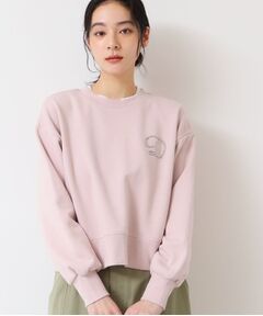 Dessin / デッサン スウェット | 【洗える】スタッズDマーク付きクロップド丈スウェット