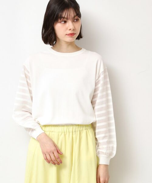 Dessin / デッサン ニット・セーター | 【洗える】スリーブボーダーニット（S～L） | 詳細1