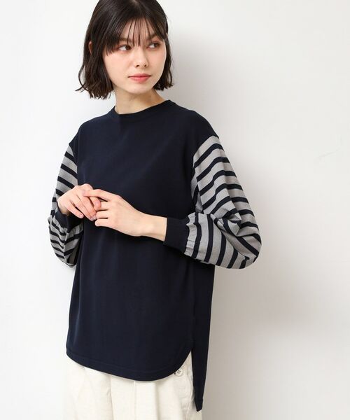 Dessin / デッサン ニット・セーター | 【洗える】スリーブボーダーニット（S～L） | 詳細10