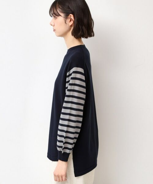 Dessin / デッサン ニット・セーター | 【洗える】スリーブボーダーニット（S～L） | 詳細14