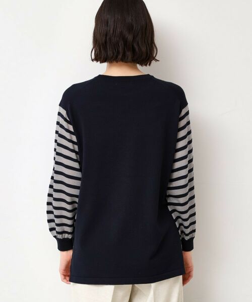 Dessin / デッサン ニット・セーター | 【洗える】スリーブボーダーニット（S～L） | 詳細15