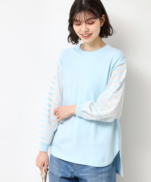 Dessin / デッサン ニット・セーター | 【洗える】スリーブボーダーニット（S～L） | 詳細6