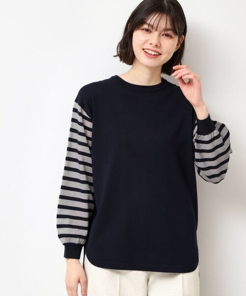 Dessin / デッサン ニット・セーター | 【洗える】スリーブボーダーニット（S～L） | 詳細9