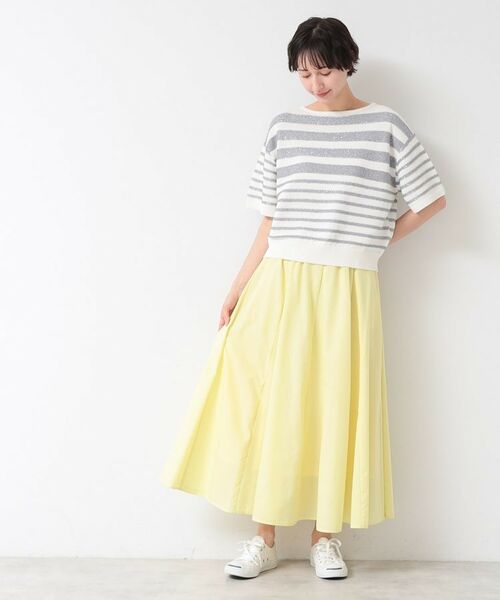 Dessin / デッサン ニット・セーター | 【洗える】スパンコールラメボーダーニット | 詳細2