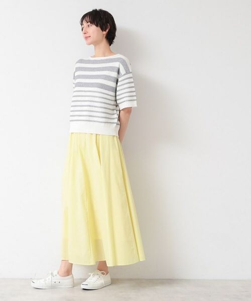 Dessin / デッサン ニット・セーター | 【洗える】スパンコールラメボーダーニット | 詳細3