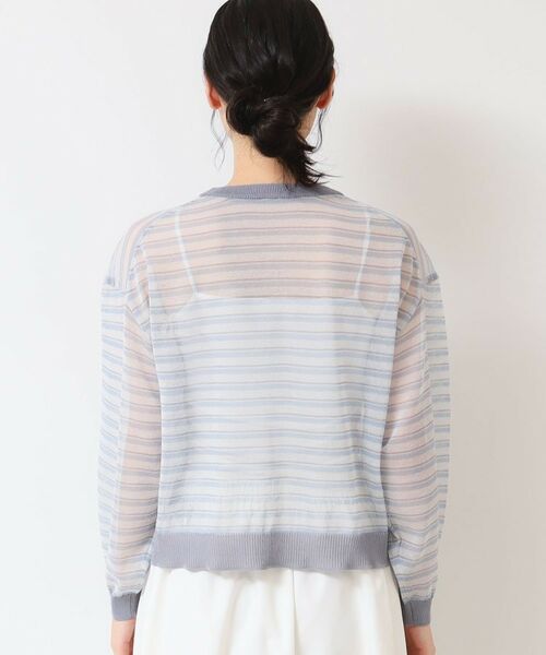 Dessin / デッサン ニット・セーター | 【洗える】シアーカラ―ボーダーニット（S～L） | 詳細11