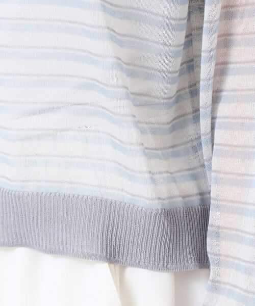 Dessin / デッサン ニット・セーター | 【洗える】シアーカラ―ボーダーニット（S～L） | 詳細14