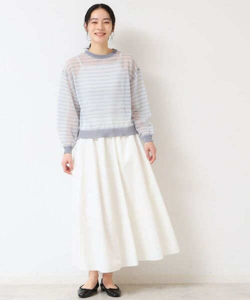 Dessin / デッサン ニット・セーター | 【洗える】シアーカラ―ボーダーニット（S～L） | 詳細6