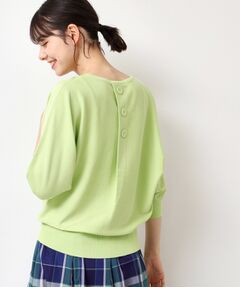 Dessin / デッサン ニット・セーター | 【選べる7色展開・洗える】後ろボタンニットプルオーバー七分袖（XS～L）