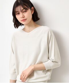 Dessin / デッサン ニット・セーター | 【選べる7色展開・洗える】後ろボタンニットプルオーバー七分袖（XS～L）