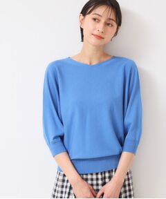 Dessin / デッサン ニット・セーター | 【選べる7色展開・洗える】後ろボタンニットプルオーバー七分袖（XS～L）