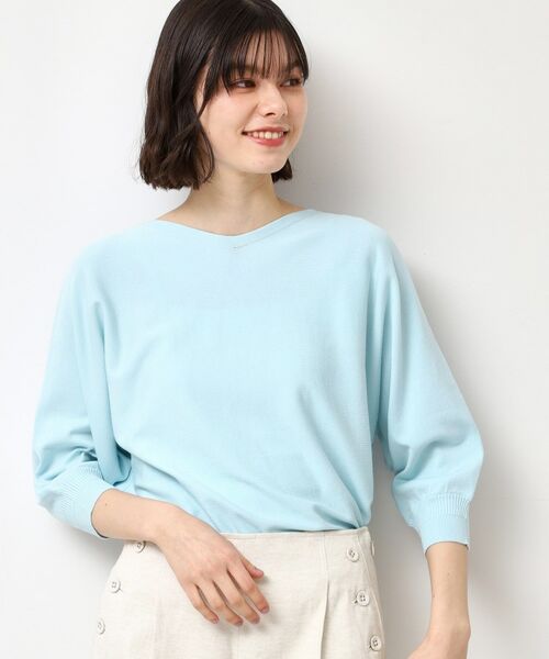 Dessin / デッサン ニット・セーター | 【選べる7色展開・洗える】後ろボタンニットプルオーバー七分袖（XS～L） | 詳細10