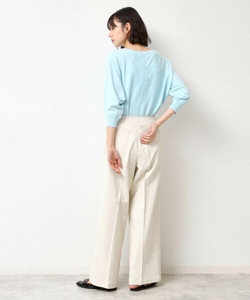 Dessin / デッサン ニット・セーター | 【選べる7色展開・洗える】後ろボタンニットプルオーバー七分袖（XS～L） | 詳細11