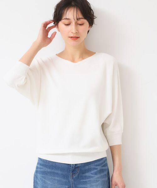 Dessin / デッサン ニット・セーター | 【選べる7色展開・洗える】後ろボタンニットプルオーバー七分袖（XS～L） | 詳細14