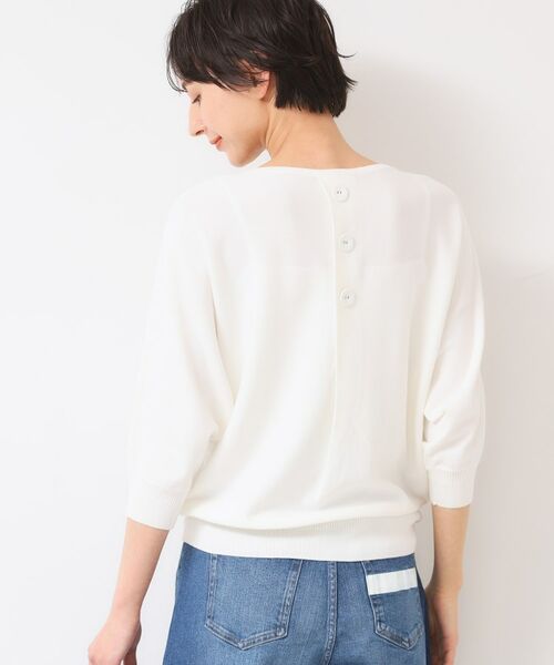 Dessin / デッサン ニット・セーター | 【選べる7色展開・洗える】後ろボタンニットプルオーバー七分袖（XS～L） | 詳細15