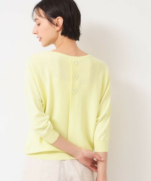 Dessin / デッサン ニット・セーター | 【選べる7色展開・洗える】後ろボタンニットプルオーバー七分袖（XS～L） | 詳細19